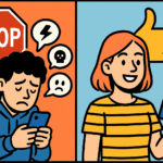 Cyber-Mobbing macht traurig und schwach. Sei fair und mache andere Menschen stark. Stop Mobbing, mach nicht mit.